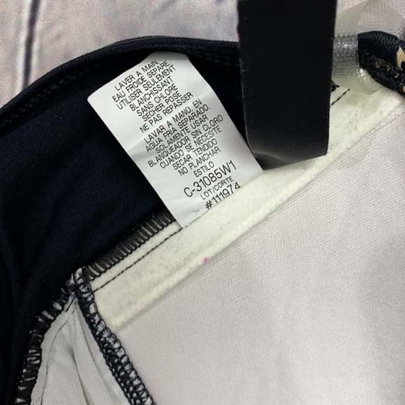 LA BLANCA Black/Brown/Cream 1pc Swimsuit Size: 8 - Picture 16 of 17